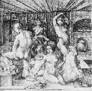 Albrecht Durer The Women's Bath France oil painting artist